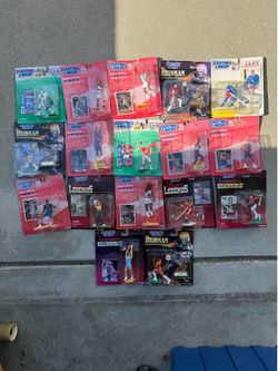 Sports collectible figurines + trading cards