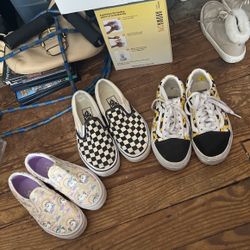 Unicorn Vans Are Size 2 Sunflower Vans Are Size 4 And Others One Are Size 6 