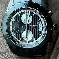 Legend Chronograph Black Mens Watch-New