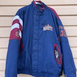 Vintage 90s Starter NBA Denver Nuggets Jacket Size large 