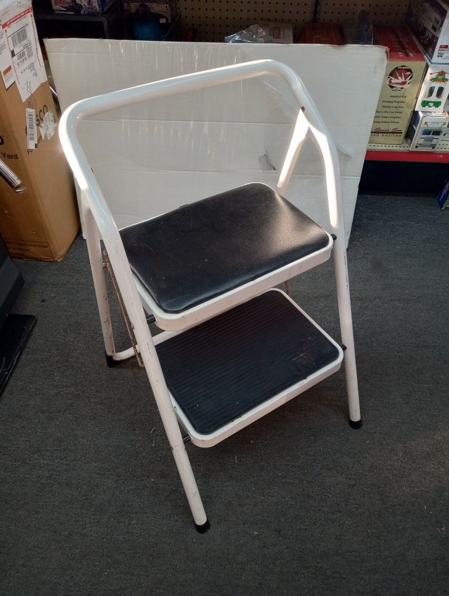 Two Step Stool TOP Step Is Cushion For Sitting