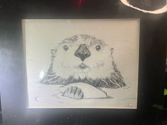 Floating Otter numbered print