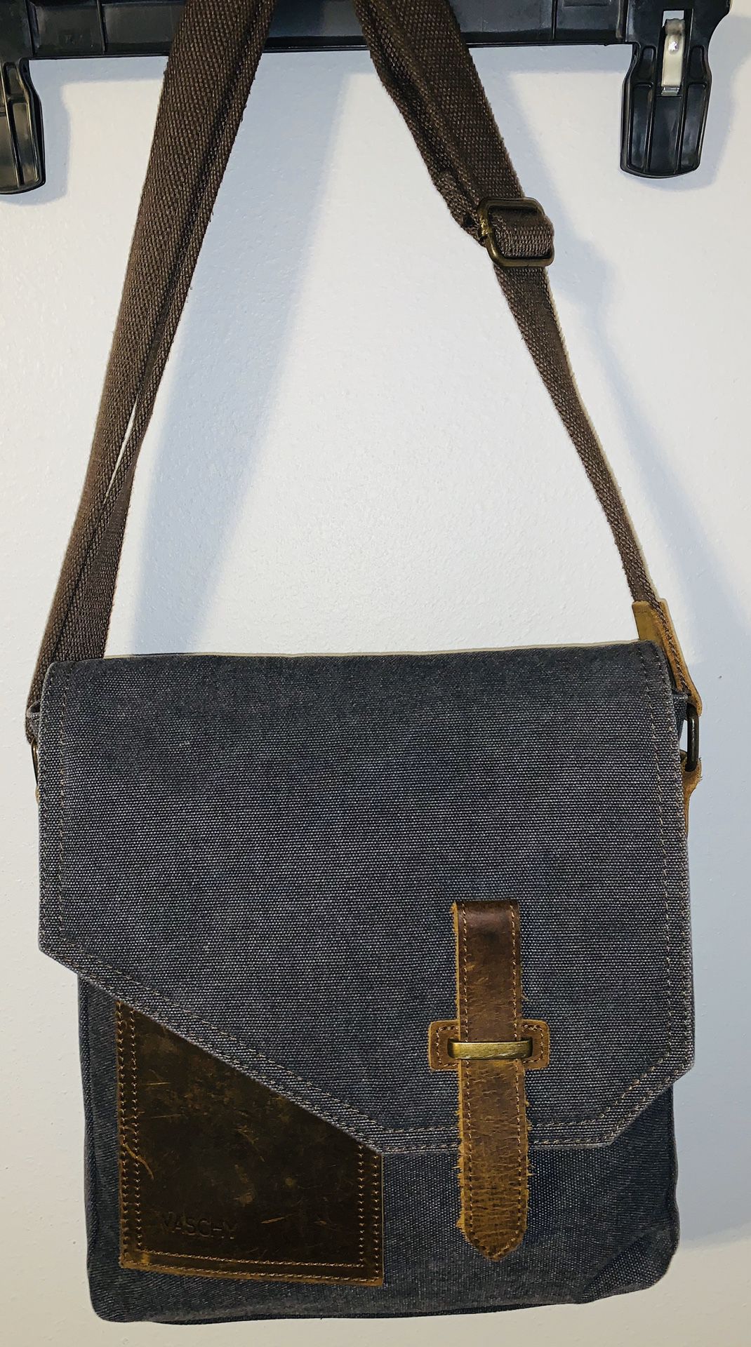 Leather crossbody purse/messenger/book bag