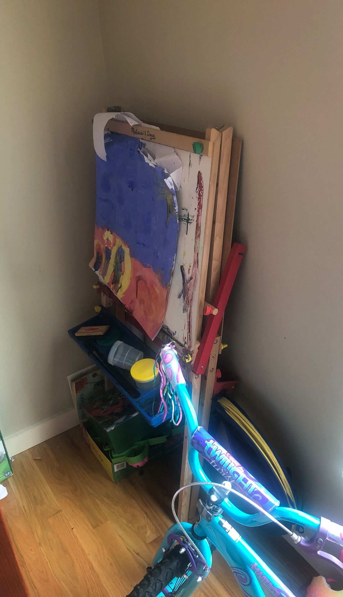 Child’s painting easel