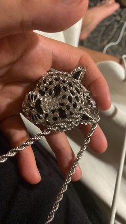 Sterling Silver Black Panther Chain