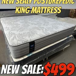 NEW SEALY POSTUREPEDIC KING MATTRESS 