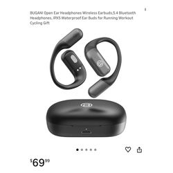 Brand new Open Ear Headphones Wireless Earbuds,5.4 Bluetooth Headphones, IPX5 Waterproof Ear Buds for Running Workout Cycling Gift  Whitestone/Flushin