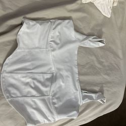 White M Tank Crop Top