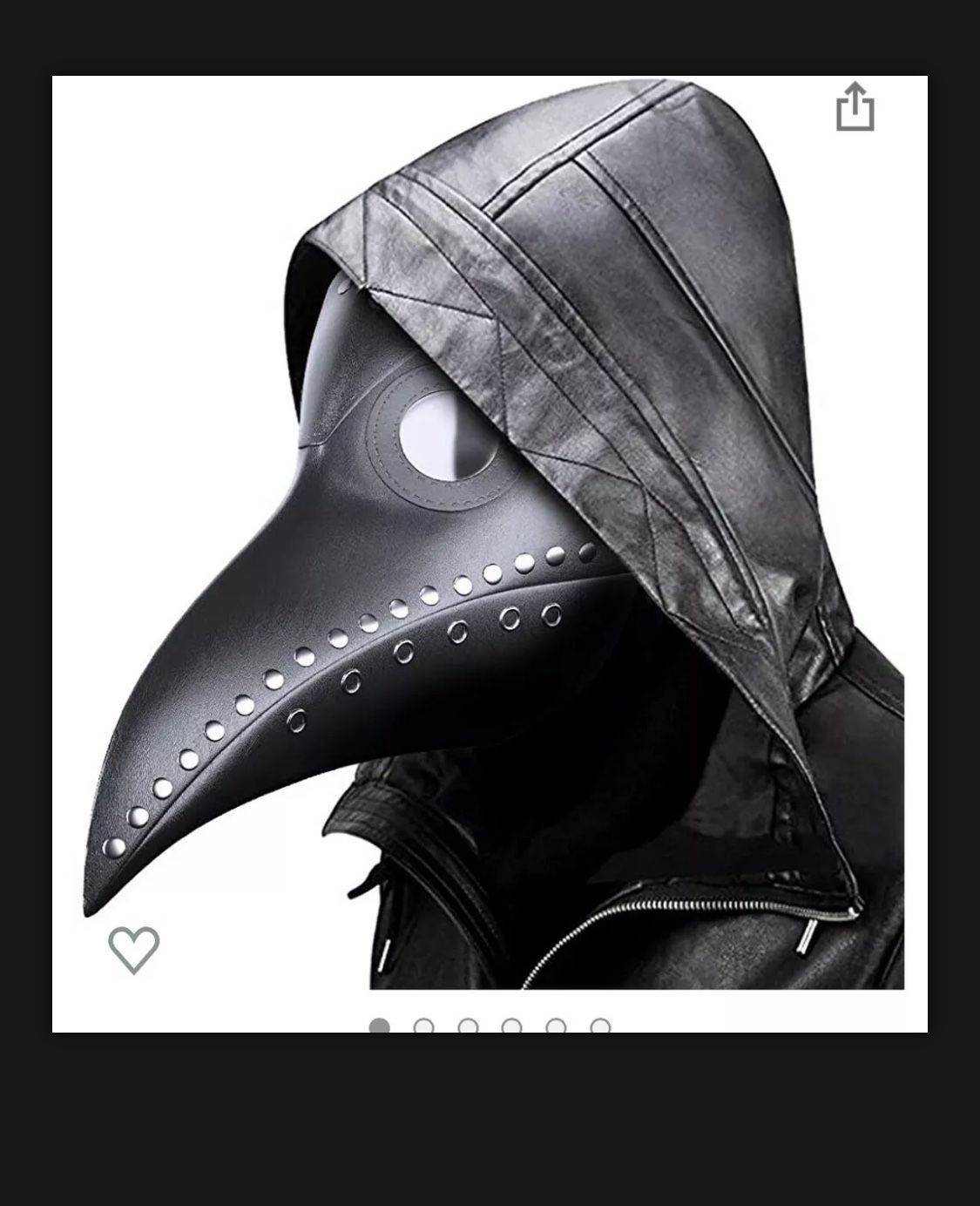 Halloween Plague Doctor Bird Mask Steampunk Gothic 