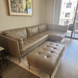 Leather Sectional 