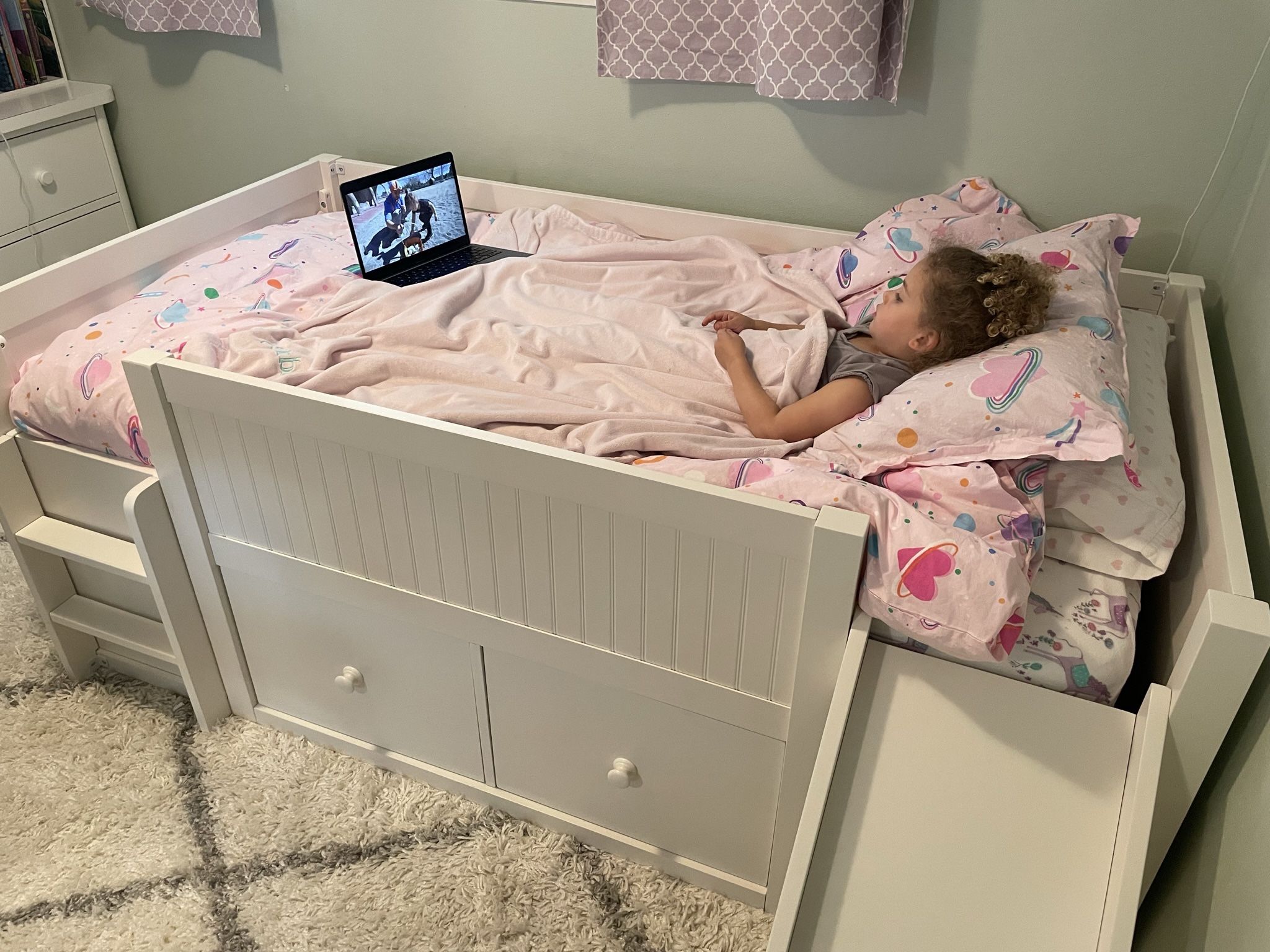 Pottery Barn Catalina Low Slide loft bed