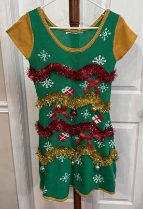 Adult Size Small Ugly Sweater Dress Costume just $7