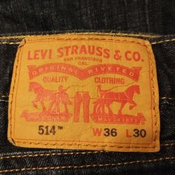 Brand New Levi's 514 Straight Fit Jeans Men's W36xL30