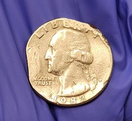 1982 WASHINGTON QUARTER W/MAJOR D MINT ERRORS!! CAN'T DENY IT! FRONT/BACK P/O CIRCULATED