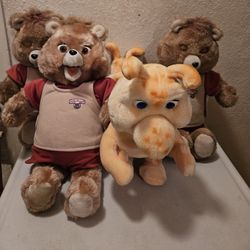 3 Teddy Ruxpins And Grubby