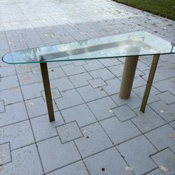 Glass Entrance Table 