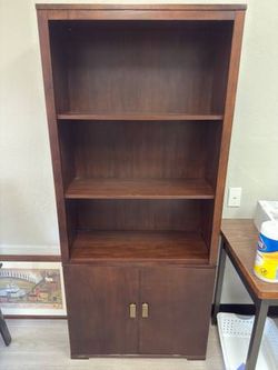 Dark Brown Office Bookshelf