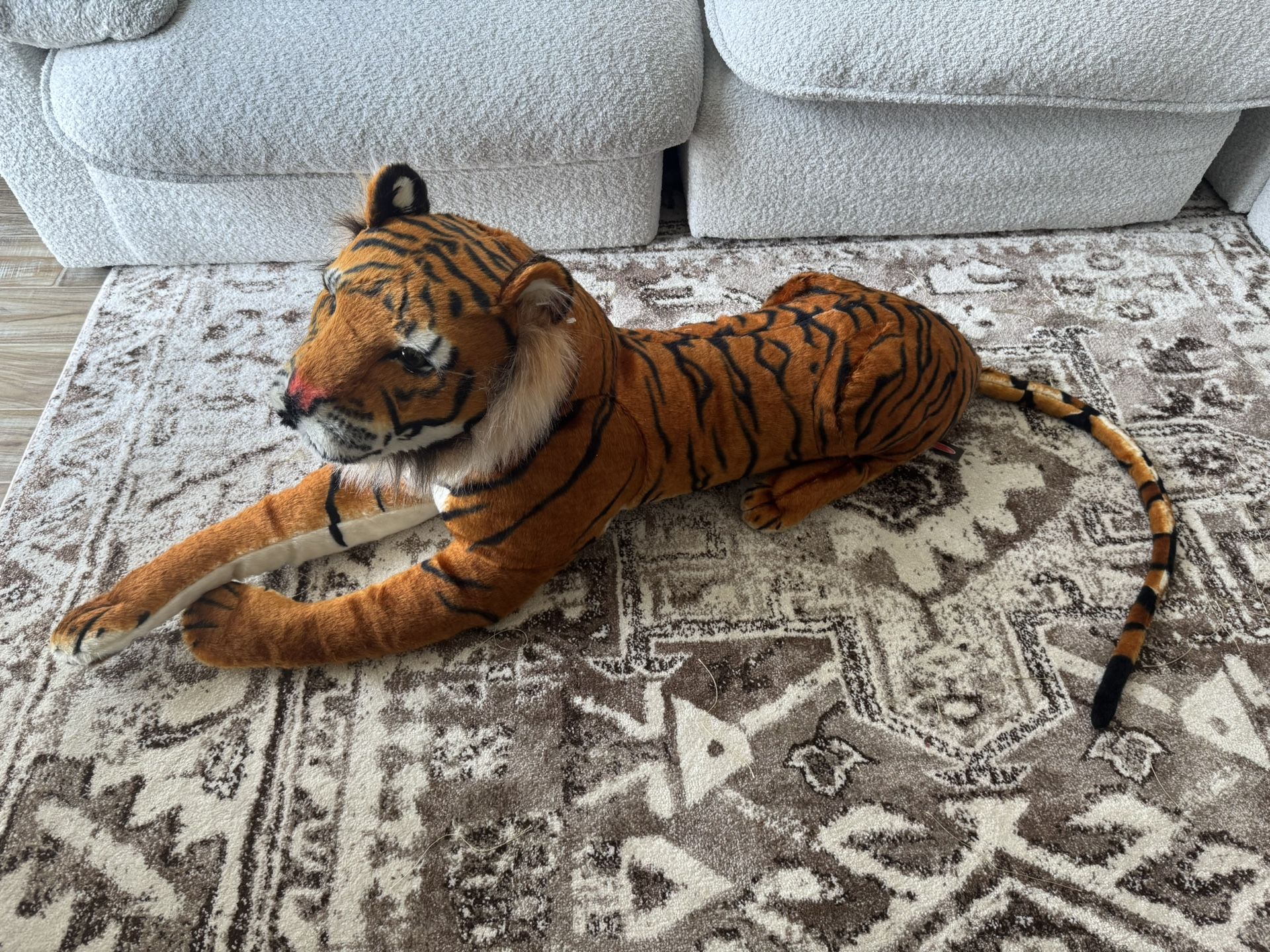 Melissa & Doug Giant Tiger - Lifelike Stuffed Animal (over 5 feet long)