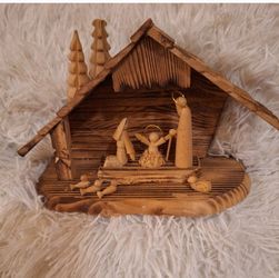 Christmas nativity scene, in Madera