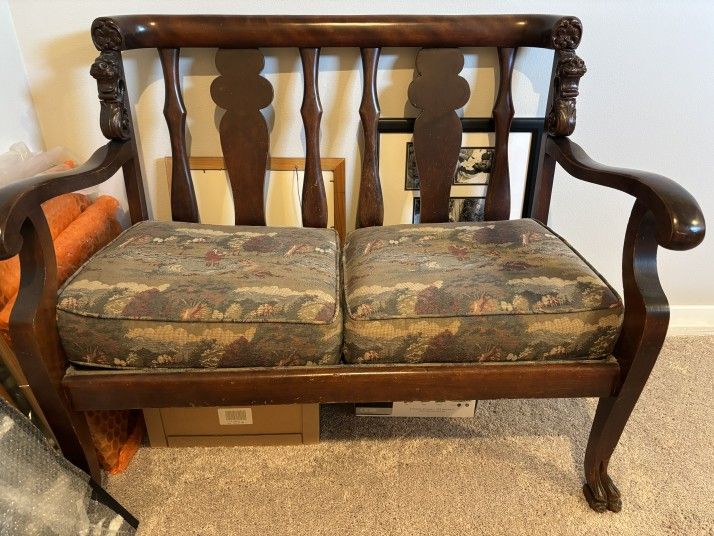 1880's To 1900 Antique Loveseat