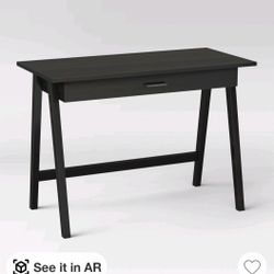 Wood Writing Desk - Black