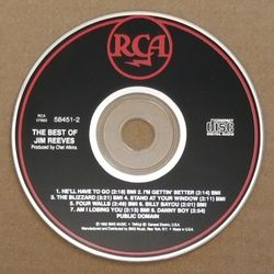 
The Best Of Jim Reeves CD 1992