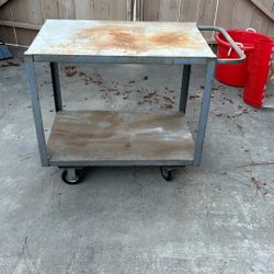 Metal Warehouse Cart. $60