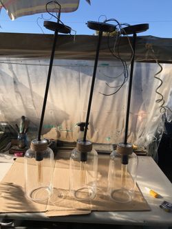 Long Glass Hanging Lamps