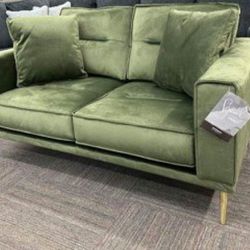 Macleary Moss Green 💚 Loveseat | Sofa Optional | Color options @ Delivery 🚚 Brand New By Ashley Living Room Sofa, Couch, Ottoman, Sectional,Sofa 