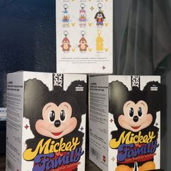 Mickey Family Cute Together Keychain!