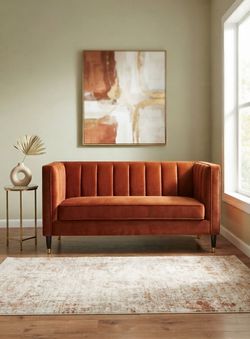 World Market Loveseat velvet