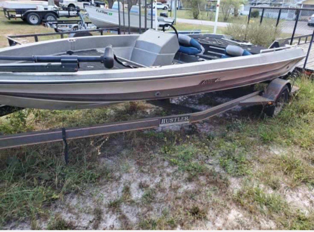 16ft VISION BASS BOAT AND TRAILER