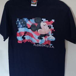 Vintage 90s Mickey Mouse Florida USA Tshirt Medium