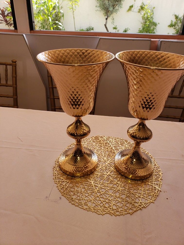 Gold Vases
