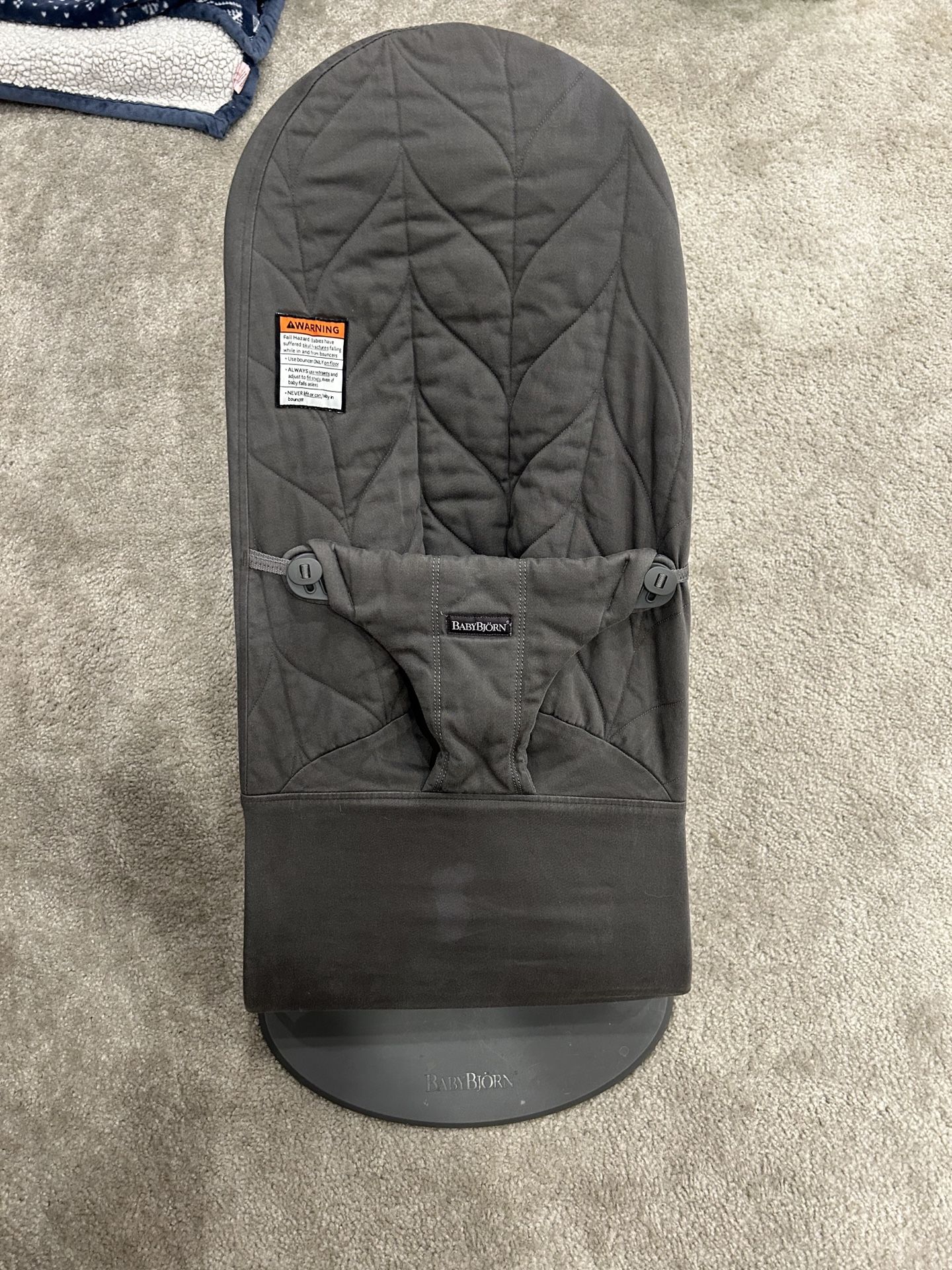 Grey Baby Bjorn  Baby Bouncer with bonus Toy Bar