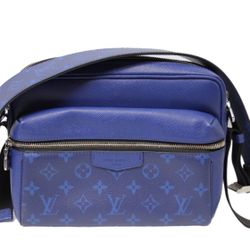 Louis Vuitton Taigarama Outdoor Messenger Zip Medium Unisex Blue Shoulder Leather Bag M30242, NO Gucci Prada Versace Accessories Backpack Mens Women’s