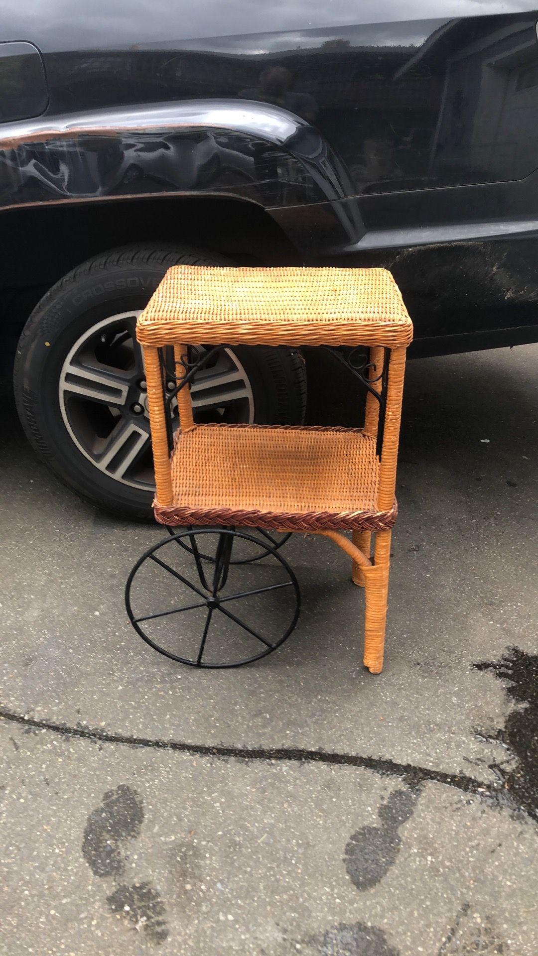 Mid century bar cart Bamboo Tea Wagon