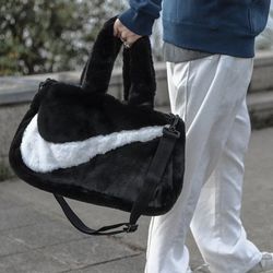 Nike Faux Fur Tote Bag 
