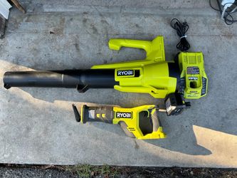 Tools Ryobi 18V Leaf Blower, Reciprocating Saw & Charger battery and charger MAKE AN OFFER!!