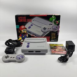 Super Nintendo SNES Control Deck Video Game Console SNS-101 Gray