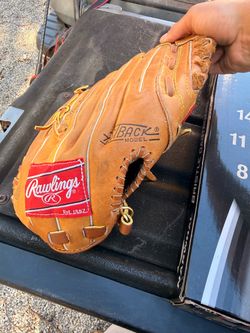 Classic tan leather Rawlings RBG 4 Fastback model baseball glove
