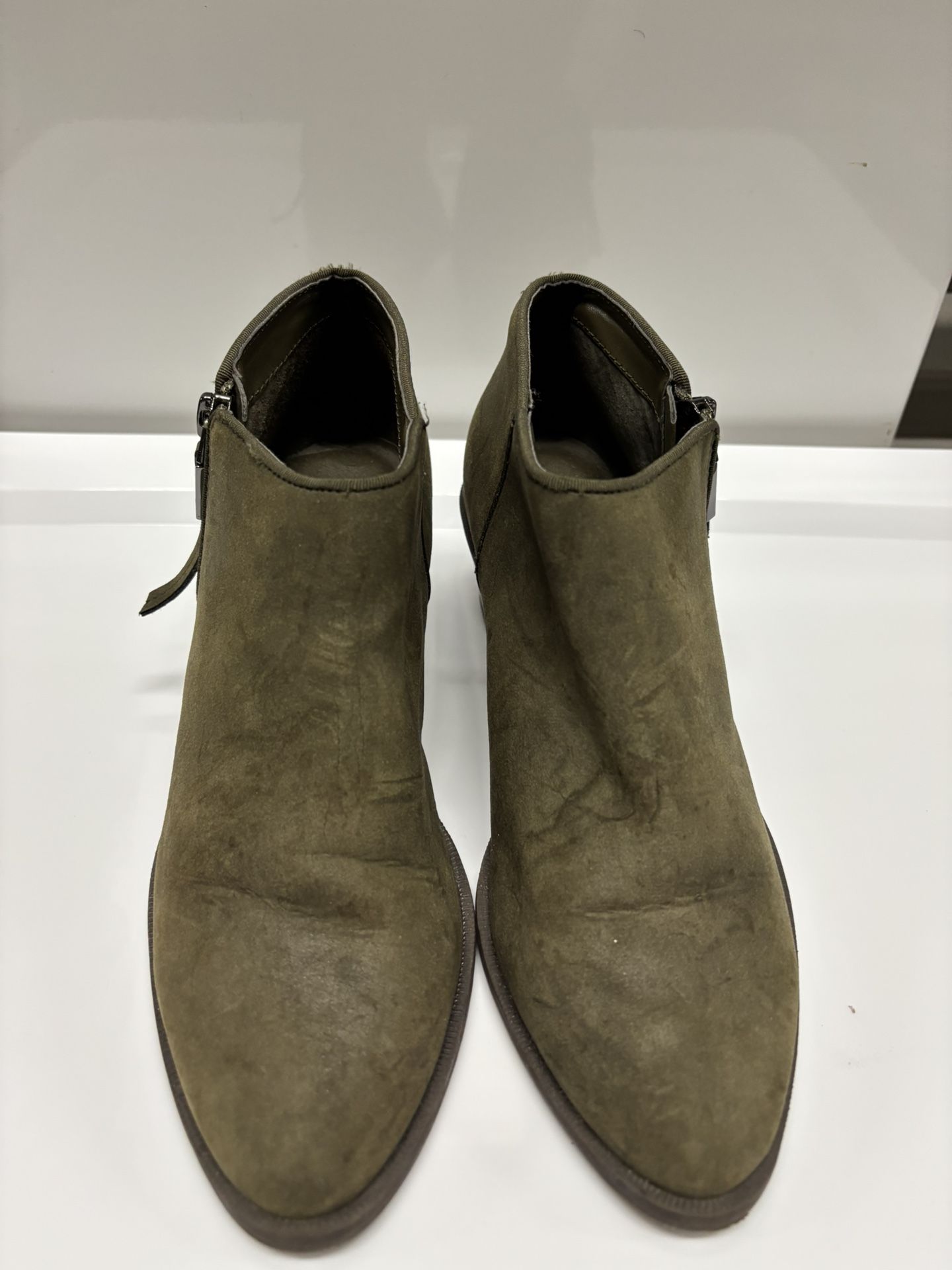 Olive Ankle Boots