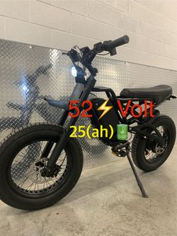 New 52V (D9)1500/2500W Electric E-bike, 45mph, 73 Style/Heavy Duty Reversed Front Fork