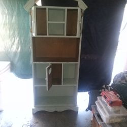 Vintage Dollhouse Book Shelf , I'm Willing To Repaint Or Stain.