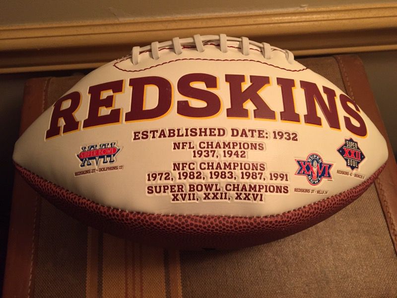Redskins Signed football from 2009