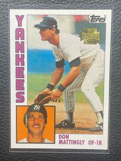 2001 Topps Archives DON MATTINGLY 1984 Rookie Reprint Card #83 NY Yankees