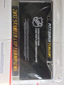 Pittsburgh Penguins 2017 Stanley Cup Champions License Plate, New Sealed