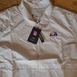 NIKE LA RAMS Short Sleeve Windbreaker Zip Up