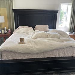 Curb Alert! Free Cal King Bed Frame And Box Springs