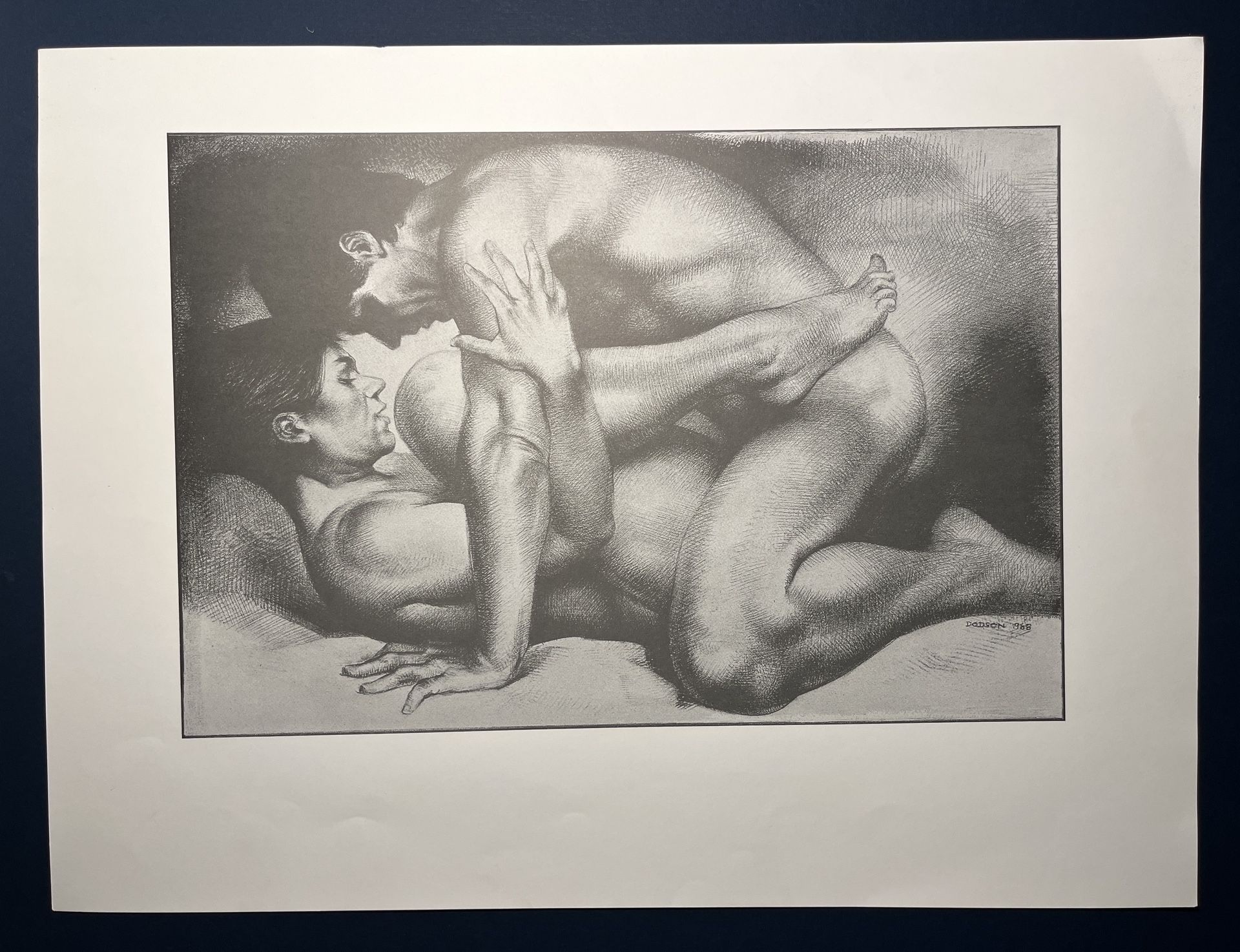 1968 Love Pictures by BETTY DODSON Unframed Poster 24" x 18"